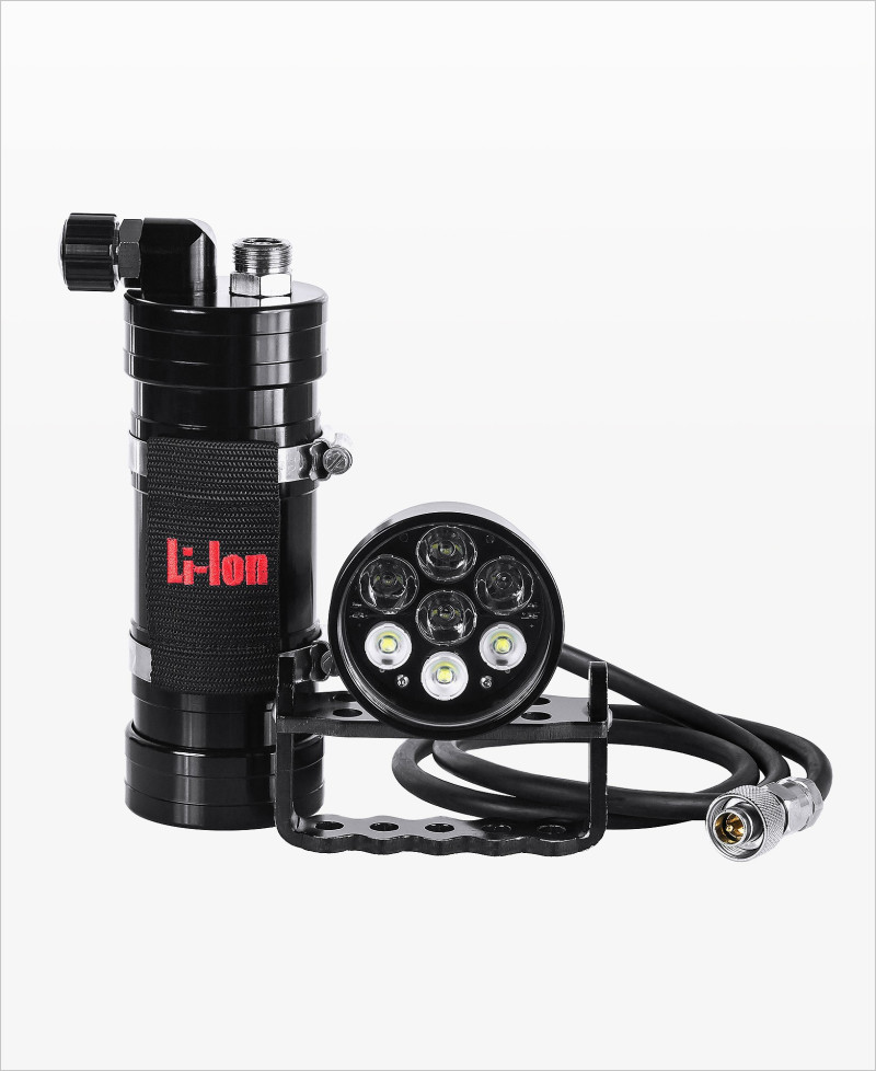 Light For Me Latarka NW7 + Aku 4.4-7.8Ah Sidemount Backmount Factory Refurbished