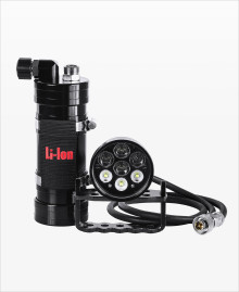 Light For Me Latarka NW7 + Aku 4.4-7.8Ah Sidemount Backmount Factory Refurbished