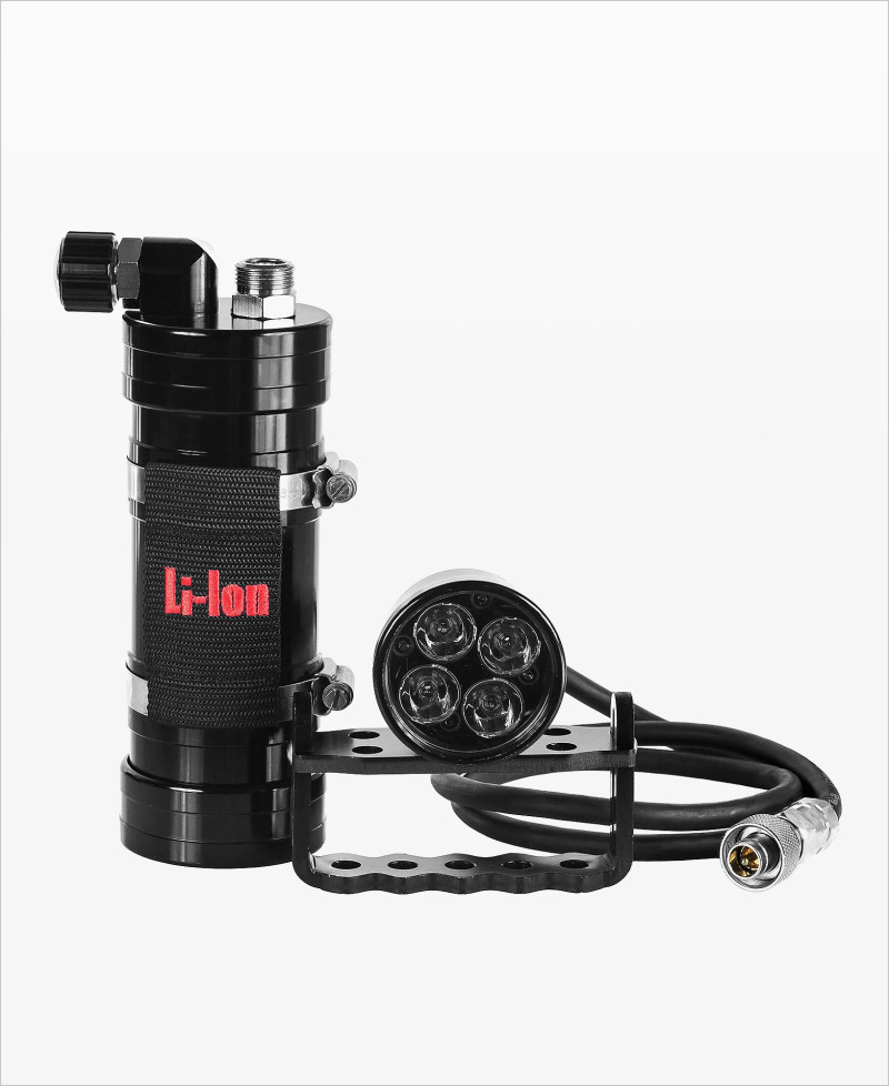 4TEC Head + Accu 4.4-7.8Ah Sidemount Backmount Factory Refurbished