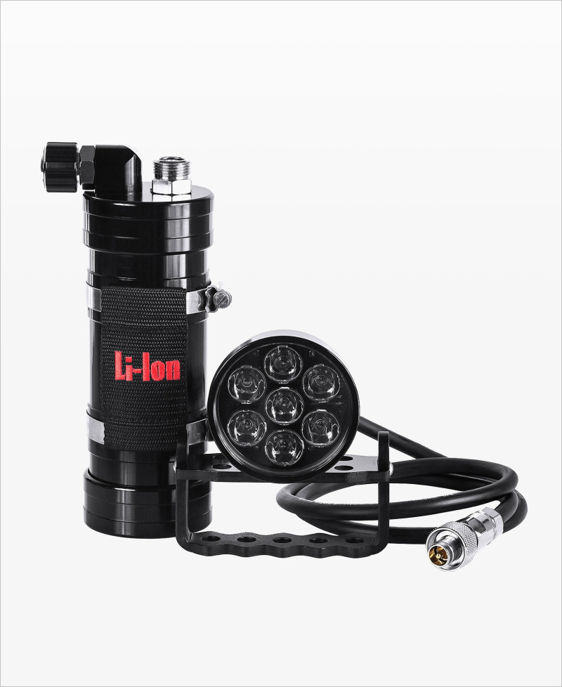 7XPE Head + Accu 4.4-7.8Ah Sidemount Backmount Factory Refurbished
