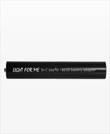 3x C Size to 18650 Battery Adapter